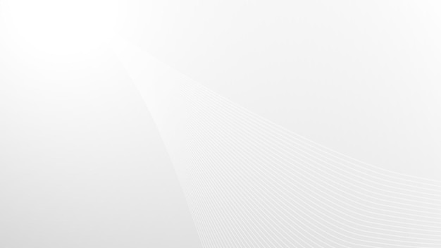 Abstract minimalist white background with line ornament
