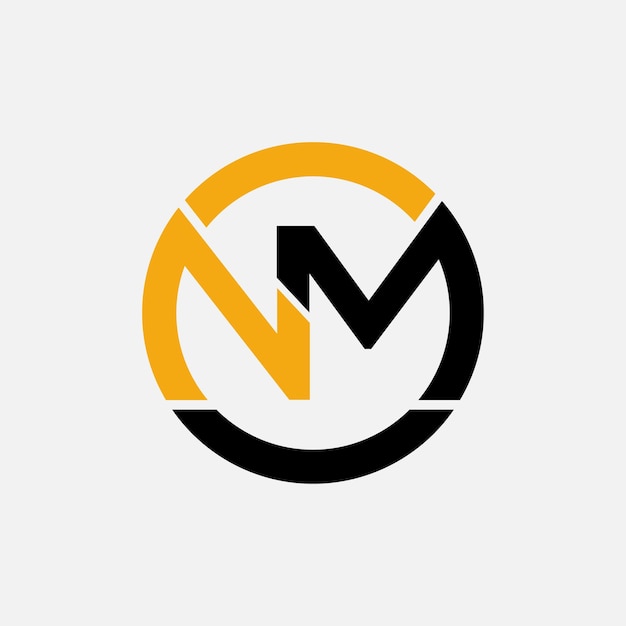 Abstract MN letter moderne initiële lettermerken logo ontwerp
