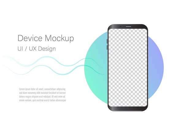 Vettore mockup astratto del telefono cellulare
