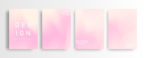 Vector abstract mockup pastel pink gradient background a4 concept for your graphic colorful , layout  template for brochure
