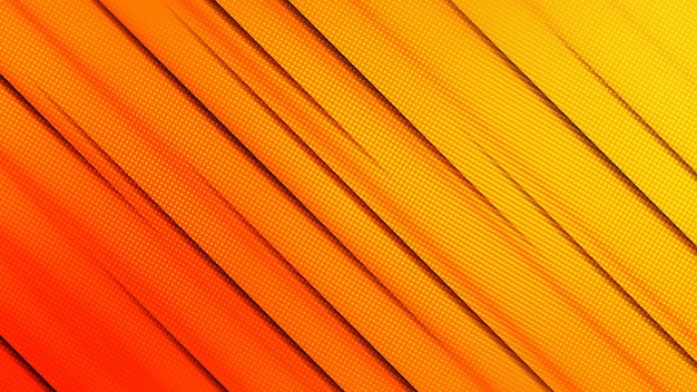 抽象的なストライプと抽象的なモダンでミニマリストのオレンジ色の背景