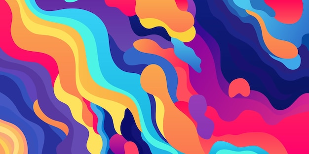 Abstract modern art background with a mix of marbled colors on banner wallpaper