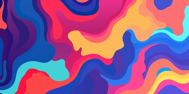 Abstract modern art background with a mix of marbled colors on banner wallpaper