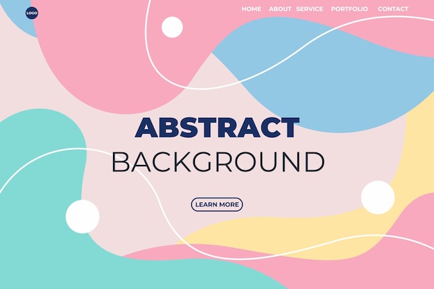 Vector abstract modern background elements dynamic fluid shapes compositions of colored spots