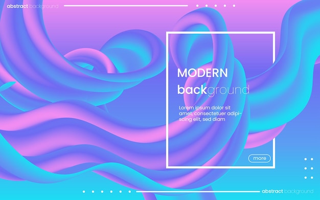 Abstract modern background fluid liquid gradient colorful