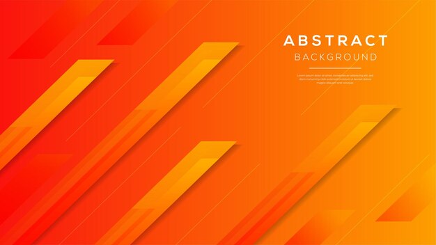 Vector abstract modern background gradient color orange and yellow gradient arrow shape