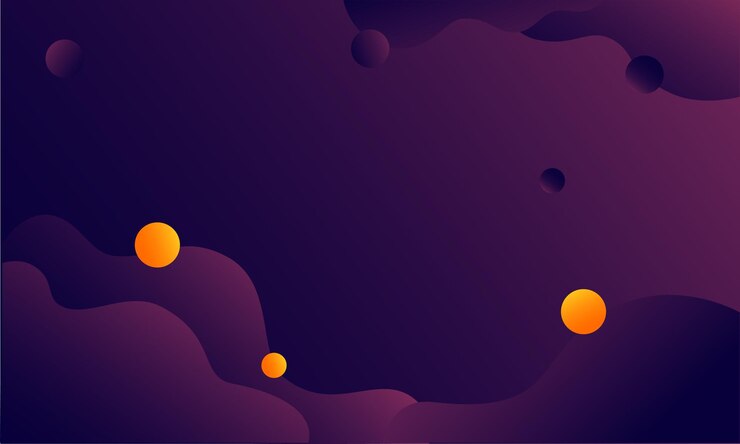 Vector abstract modern background gradient violet and wave with negative space