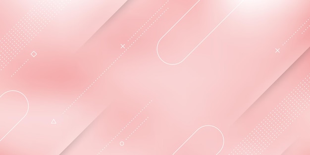 Abstract modern background with pink white pastel gradient, blur effect and modern elements.