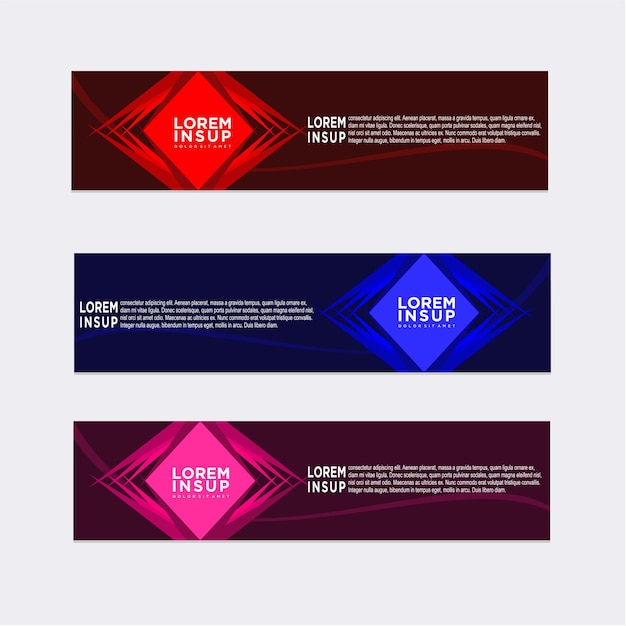 Vector abstract modern banner template design