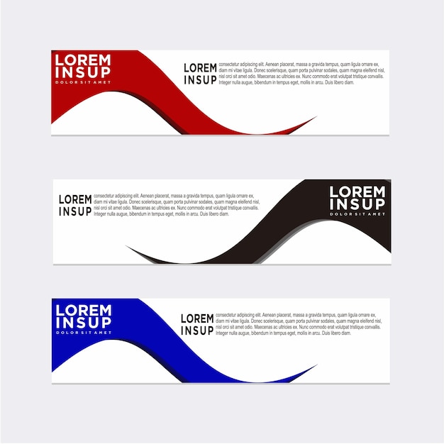 Vector abstract modern banner template design