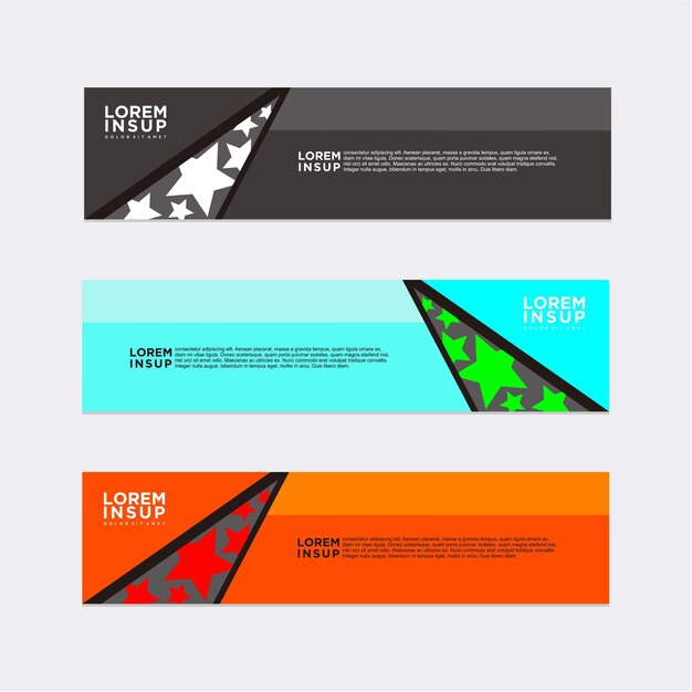 Vector abstract modern banner template design