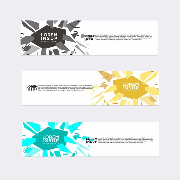 Vector abstract modern banner template design