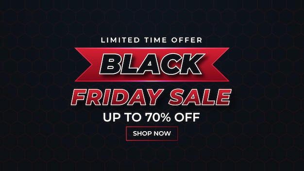 Abstract modern black friday-bannerontwerp