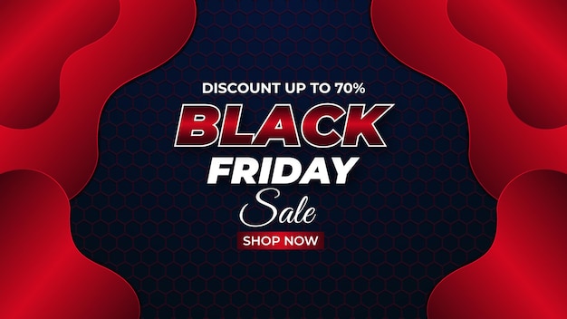 abstract modern black friday sale banner design