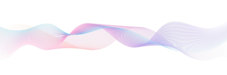 Vector abstract modern blue gradient background with glowing wavy lines futuristic technology concept dynamic waves elements shiny blue wave lines suit for poster banner flyer brochure website