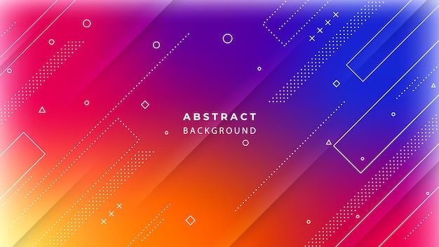 Abstract modern blue red gradient geometric futuristic background design concept for your business