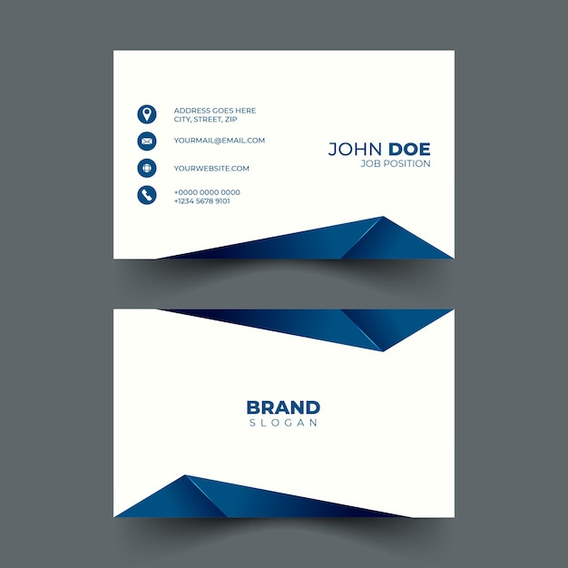 Vector abstract and modern  business card design