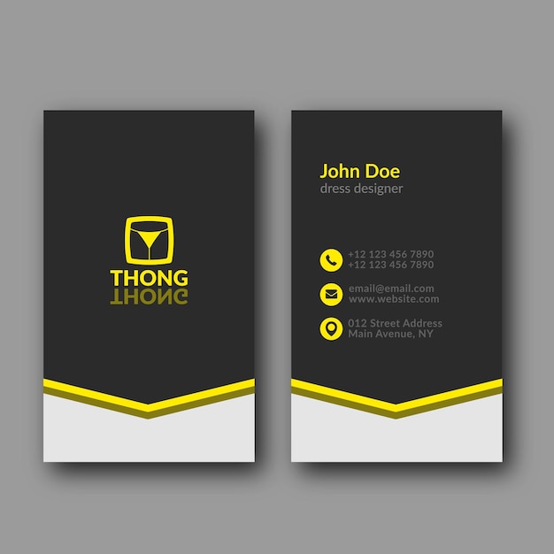 Abstract Modern Business Card Template Vector Illustration