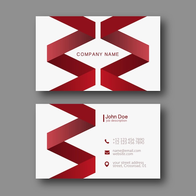 Vector abstract modern business card template vector illustration