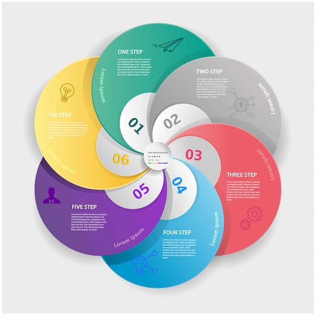 Concetto moderno astratto dell'etichetta di affari per infographic.