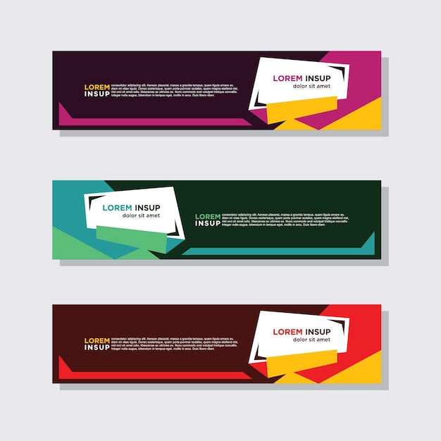 Abstract modern collection banner template