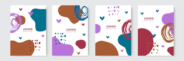 Abstract modern colorful cover templates