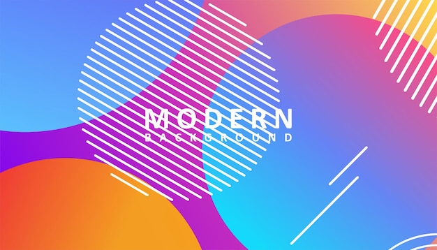 Abstract modern colorful gradient background design