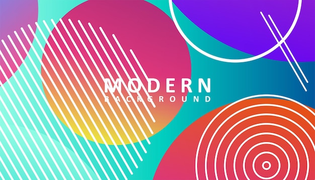 Abstract modern colorful gradient background design