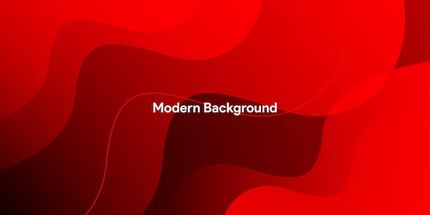 Abstract modern colorful gradient red curve background