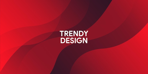 Abstract modern colorful gradient red curve background