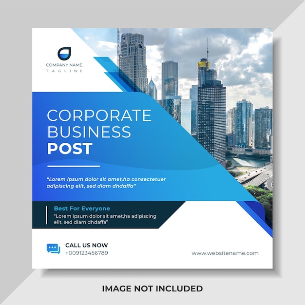 Abstract Modern Corporate Social Media Banner Premium Vector