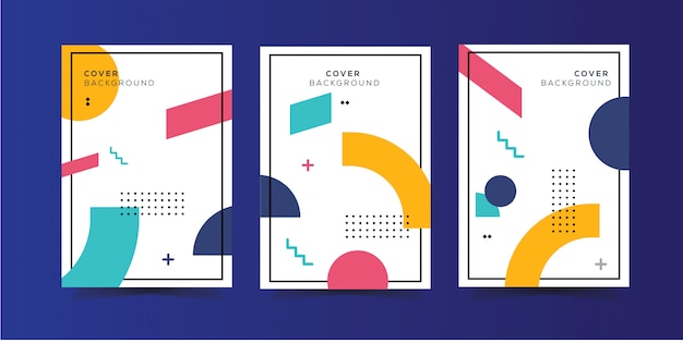 Vector abstract modern cover templates