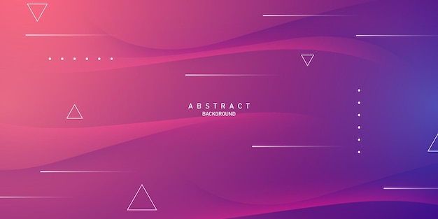 Abstract Modern Design Geometric Background With Gradient Color Vector Illustration