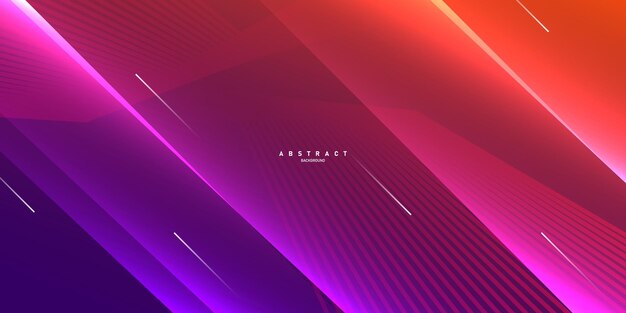 Abstract Modern Design Geometric Background With Gradient Color Vector Illustration