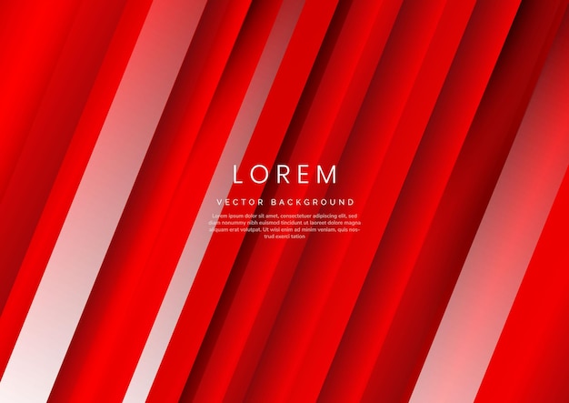 abstract modern diagonal stripes red elegant and white background and texture