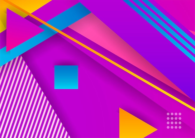 abstract modern dynamisch roze oranje paars gele lijnen achtergrond vector illustratie