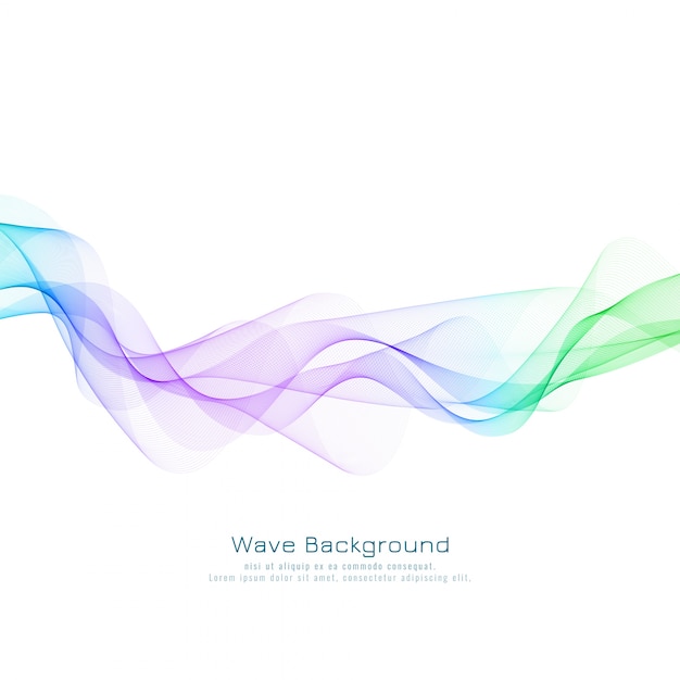 Vector abstract modern elegant wave background