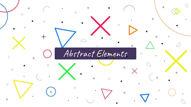 Vector abstract modern elements pattern background with shapes