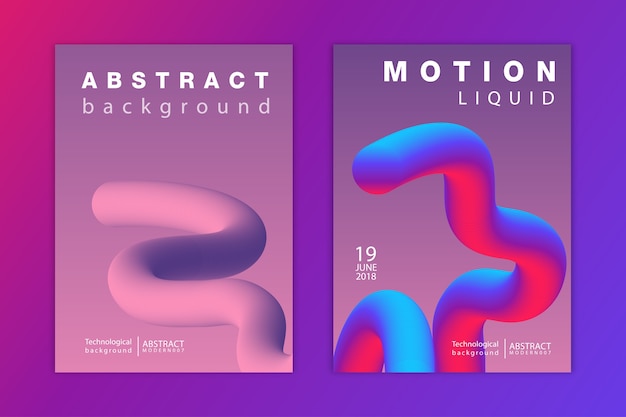 Vector abstract modern flyer template