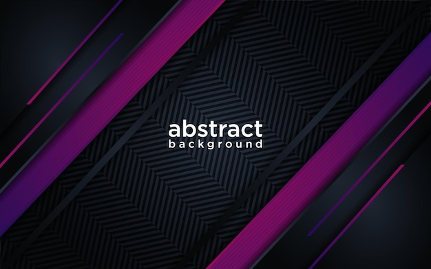 Abstract modern futuristic dark background with line purple gradient