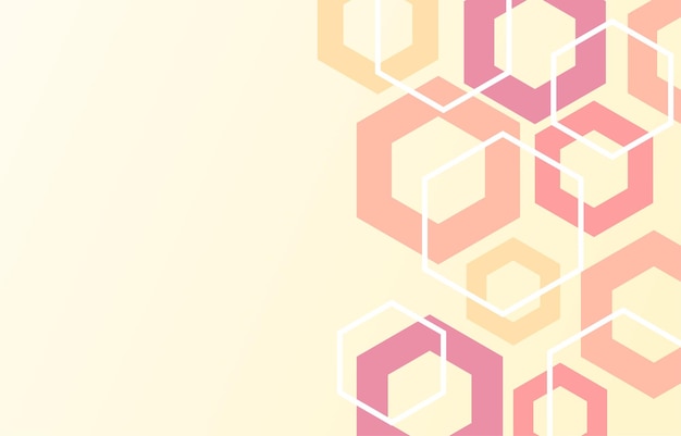 Abstract modern geometric hexagons background