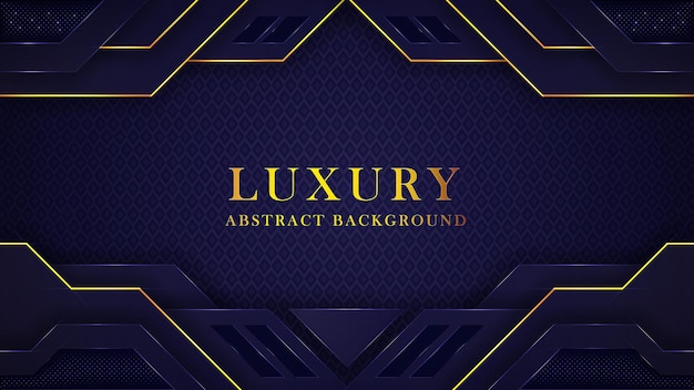 Abstract Modern Golden Luxury Background with pattern and Geometric shapes