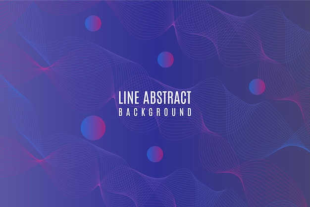 Abstract modern gradient background with gradient wavy lines