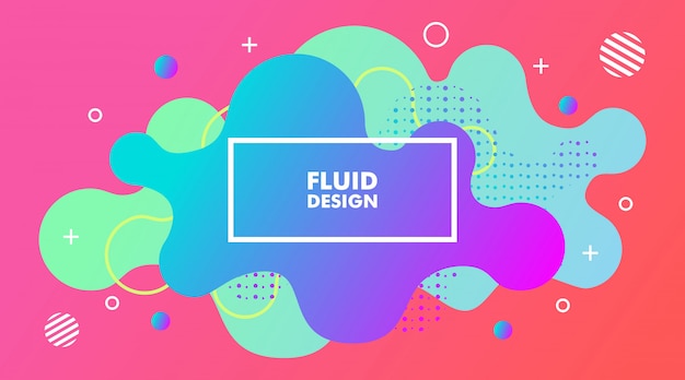 Abstract Modern Gradient Fluid Background 