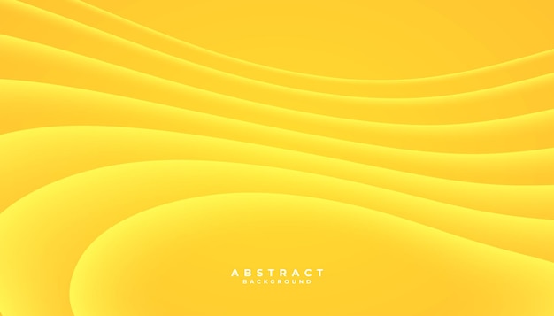 Abstract modern gradient yellow shapes composition background Landing page flyer banner card Vector