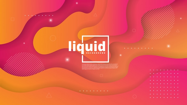 Abstract modern graphic element. dynamical colored forms and waves. gradient abstract background with flowing liquid shapes