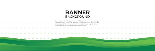 Abstract modern green banner design web template set. Horizontal header web banner. Vector abstract graphic design banner pattern background template.