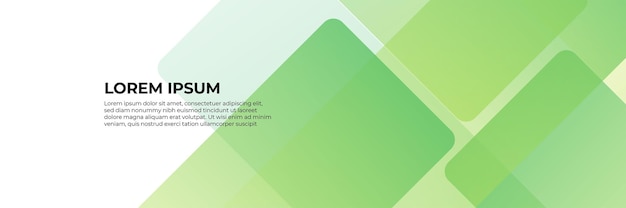 Abstract modern green banner design web template set. Horizontal header web banner. Vector abstract graphic design banner pattern background template.