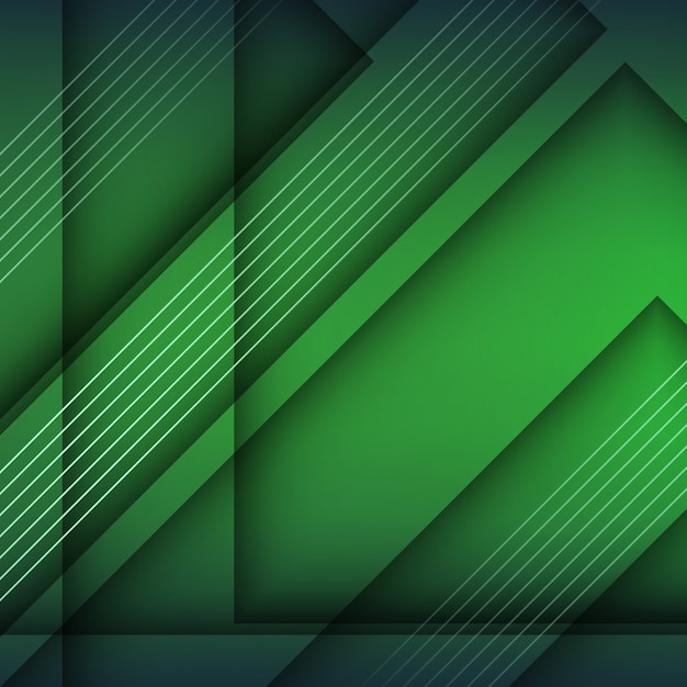 Abstract modern green geometric background design