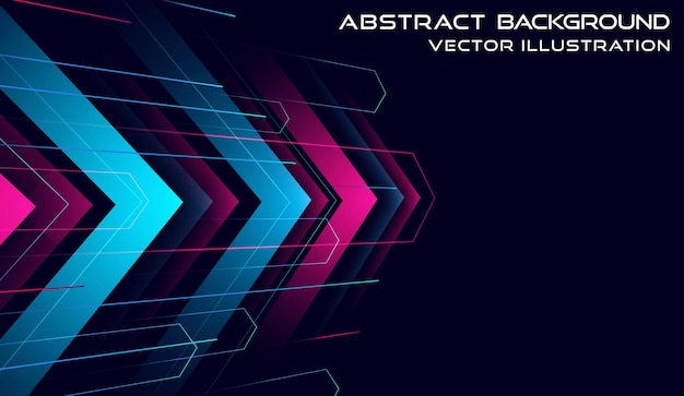 Vector abstract modern hight speed light arrow line technology background vector illustration